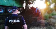 Spłonął ciągnik. Kierowca nie żyje