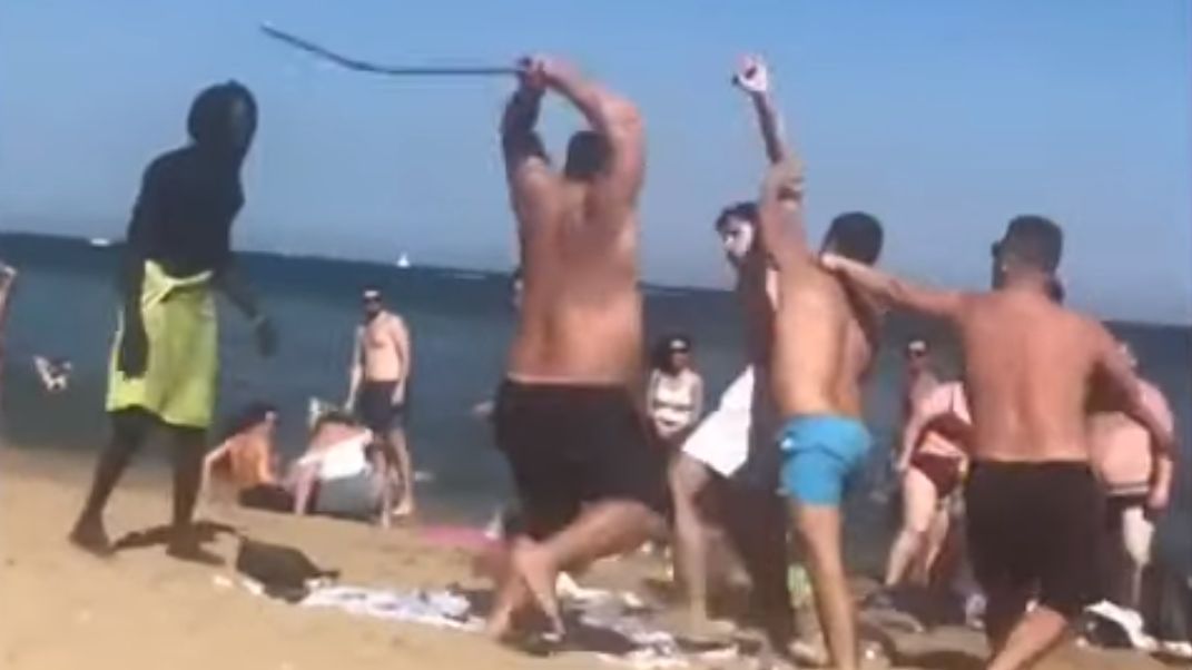 Brytyjscy turyści w Barcelonie