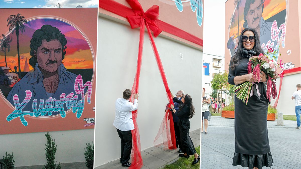 Odsłonięcie muralu Krzysztofa Krawczyka