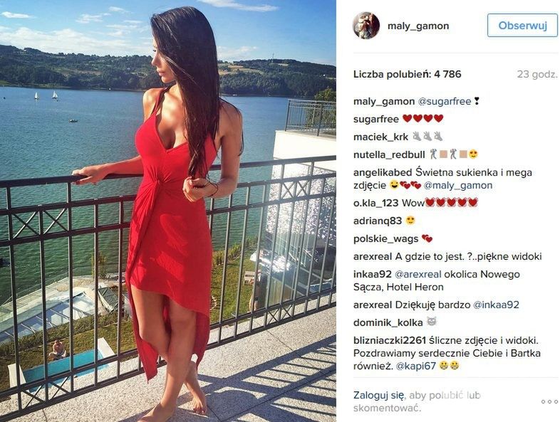 Bartek Kapustka i jego dziewczyna Klaudia Adamczyk odpoczywają w Gródku nad Jeziorem Rożnowskim