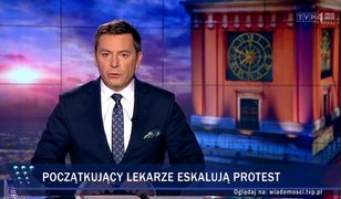 "Wiadomości" TVP nadal atakują lekarzy rezydentów. I tych, którzy ich wspierają