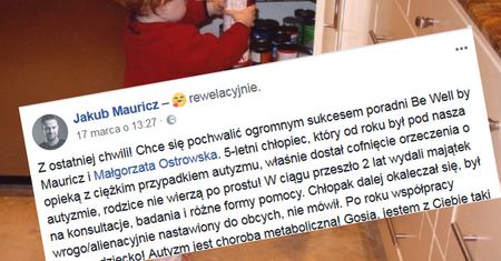 Twierdził, że wyleczył dziecko z autyzmu. Musiał przepraszać