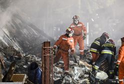 Wybuch w Szczyrku. Strażak spadł z wysokości ok. 3 m