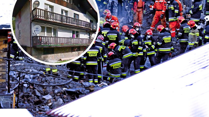 Szczyrk. Wybuch gazu. W domu mieszkała między innymi rodzina z trójką dzieci