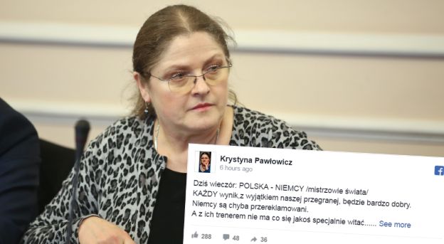 Krystyna Pawłowicz oceniła zachowanie trenera reprezentacji Niemiec