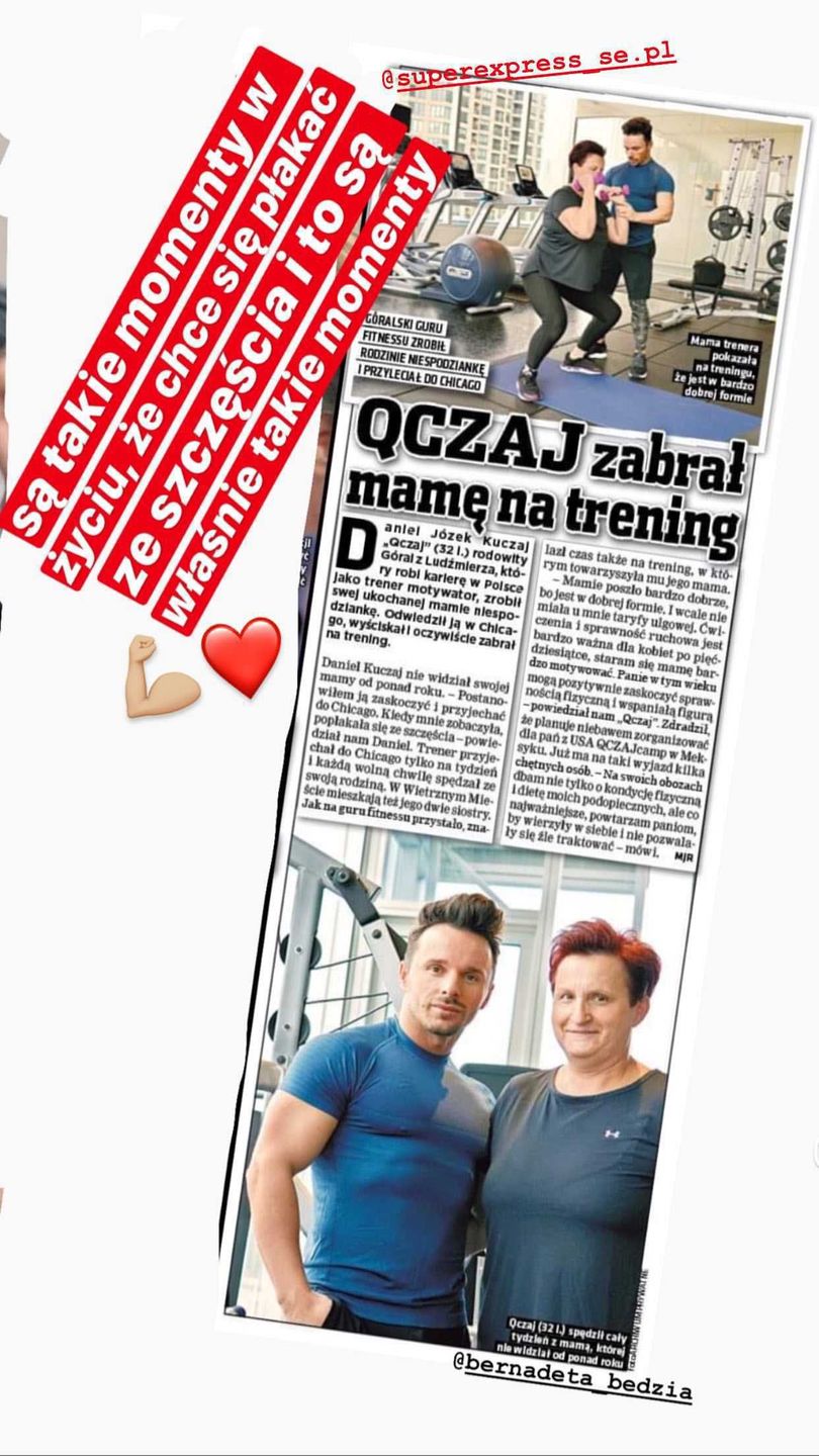 Qczaj trenował z mamą