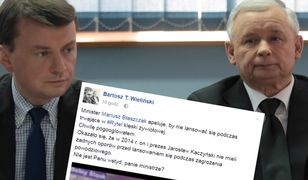 Błaszczak zarzucił opozycji lans na nawałnicach. Dziennikarz przypomniał mu to nagranie