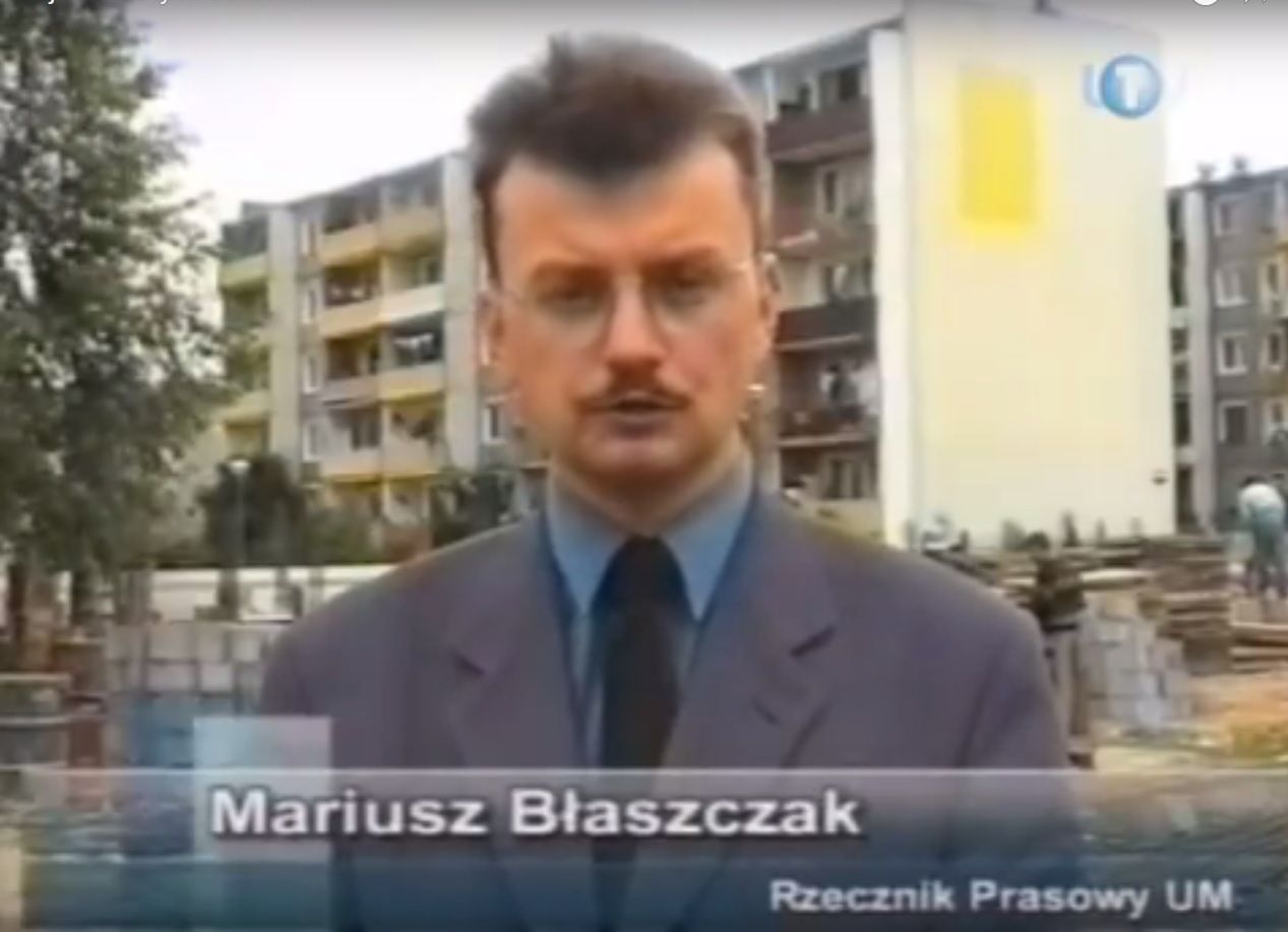 Rzecznik z wąsem. Tak zaczynał Mariusz Błaszczak