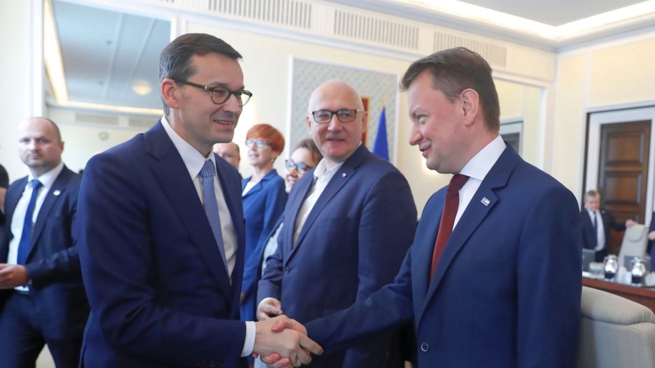 Mateusz Morawiecki, Joachim Brudziński i Mariusz Błaszczak