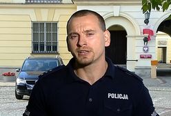 Policja szuka protestującego, który popchnął funkcjonariusza. "Analizujemy wszystkie materiały"