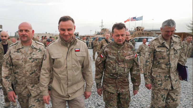 Andrzej Duda i Mariusz Błaszczak w Afganistanie