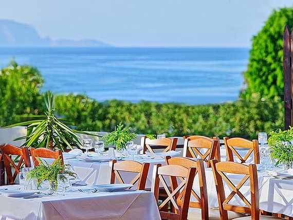 Widok z tarasu hotelu St. Constantin na Krecie 