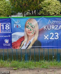 Wybory parlamentarne 2019. Zniszczono plakaty kandydatów PiS. Swastyki i napisy "Nazi raus"