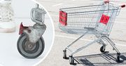 Jedno kółko w wózku sklepowym zawsze się chybocze! Ma specjalne zadanie