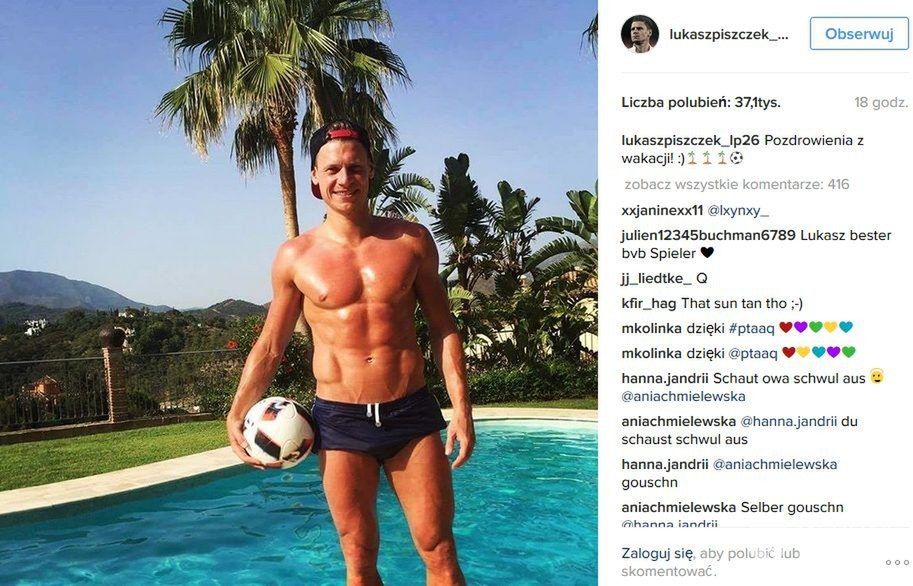 Łukasz Piszczek wypoczywa na wakacjach