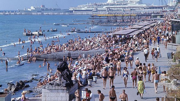 Promenada i plaża w Soczi