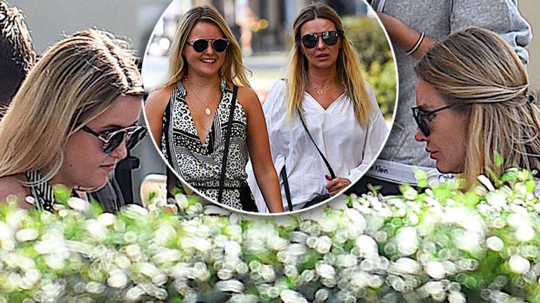 Hanna Lis z córką na lunchu