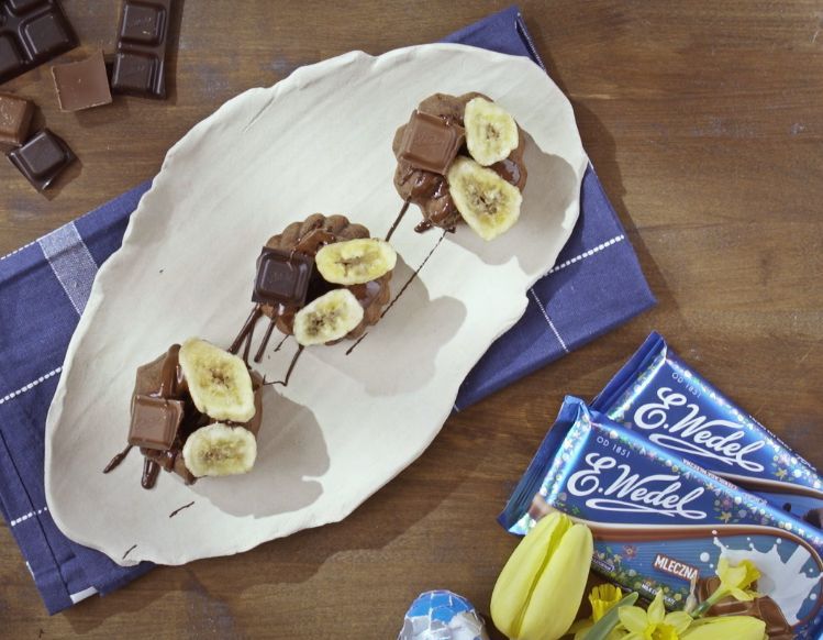 Wielkanocne babeczki czekoladowo-bananowe