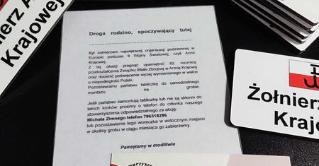 Znakowanie grobów żołnierzy Armii Krajowej  w Pile