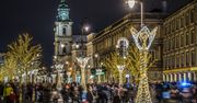 Świąteczna iluminacja w Warszawie 2019 i Trakt Królewski tylko dla spacerowiczów