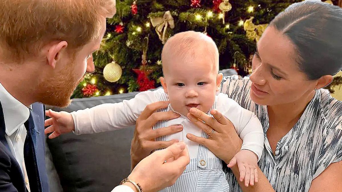 Meghan i Harry - kartka świąteczna