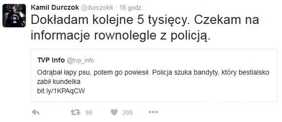 Kamil Durczok na Twitterze