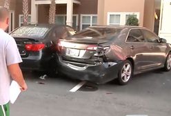 Pijany kierowca zniszczył 17 aut próbując zaparkować. Został aresztowany