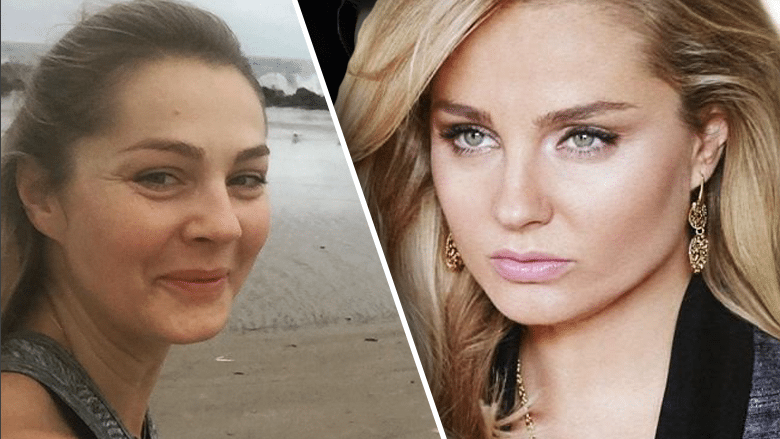 Małgorzata Socha biega po plaży bez makijażu