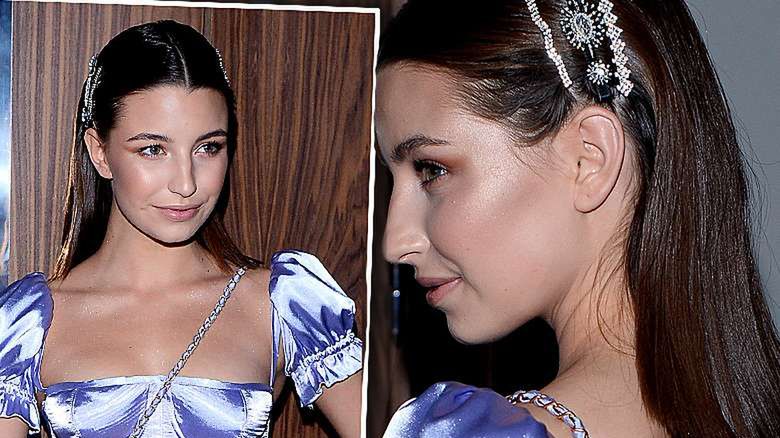 Julia Wieniawa w liliowym komplecie na premierze teledysku