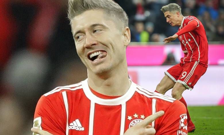 Robert Lewandowski blondynem