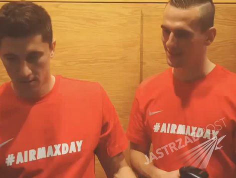 Robert Lewandowski, Wojciech Szczęsny i Arkadiusz Milik sprzedają... buty! [wideo]