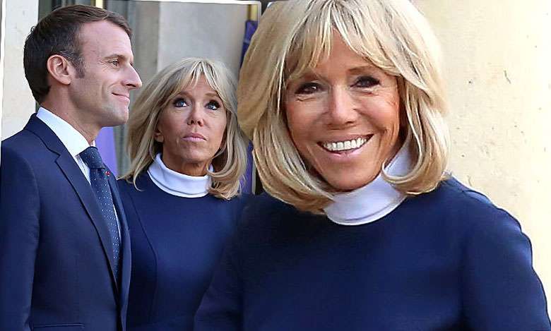 Brigitte Macron błysnęła chudymi łydkami na oficjalnym spotkaniu. Co się stało z jej boskimi nogami?!