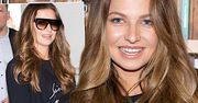 Ubrana na czarno Anna Lewandowska w t-shircie za 1300 złotych na Targach Książki. Zrobiła zamieszanie od samego wejścia
