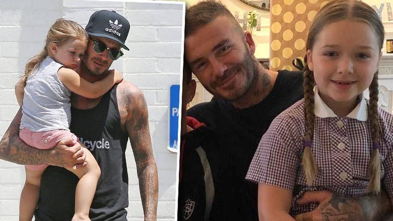 Harper Beckham złożyła ojcu życzenia