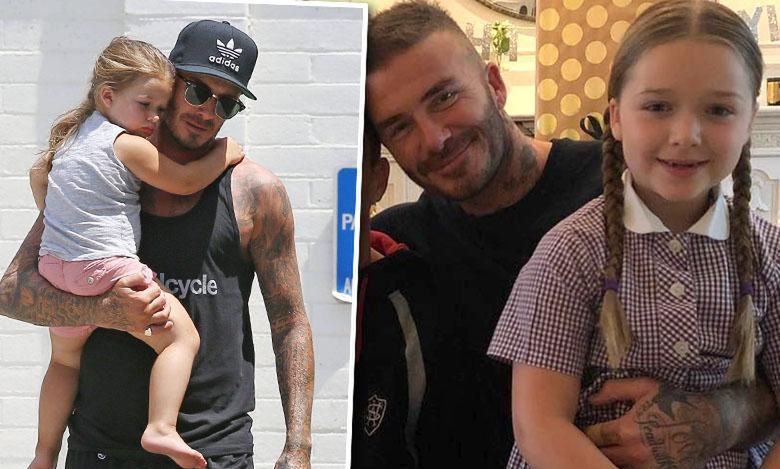 Harper Beckham złożyła ojcu życzenia