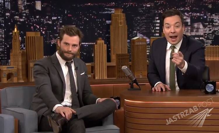 Jamie Dornan w show Jimmy'ego Fallona robi coś bardzo dziwnego...[wideo]