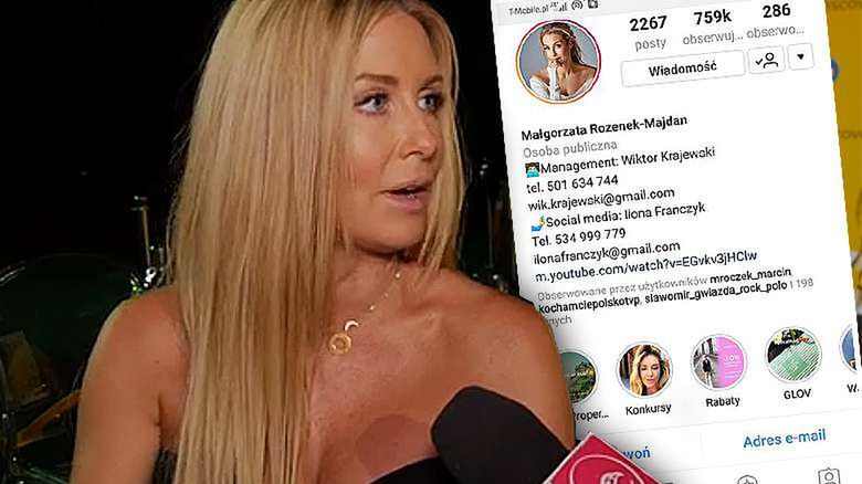 Małgorzata Rozenek o Instagramie