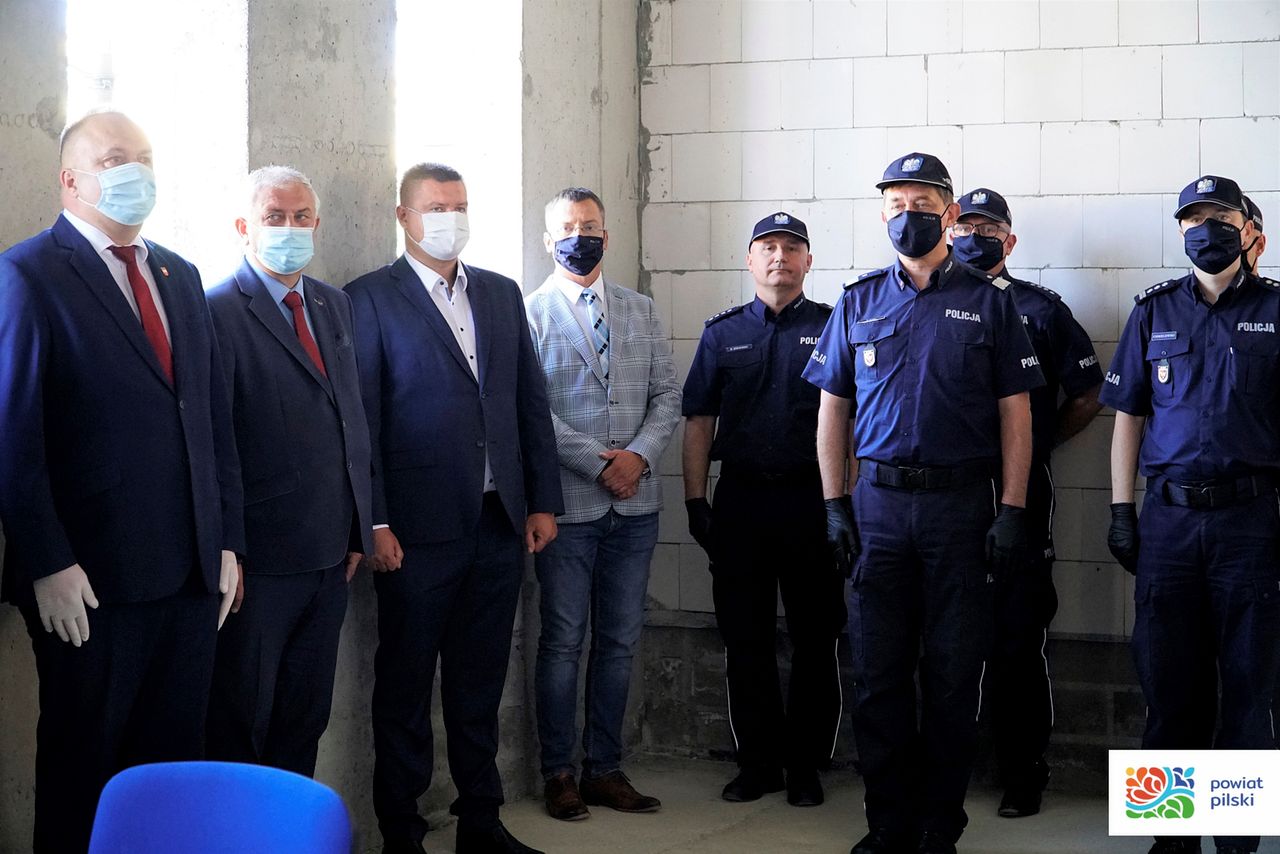 Kamień węgielny pod budowę nowej siedziby KPP w Pile