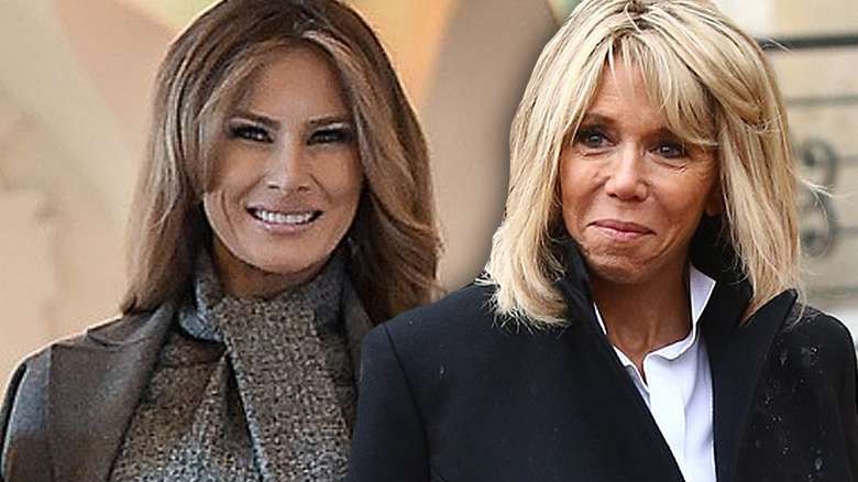 Melania Trump Brigitte Macron