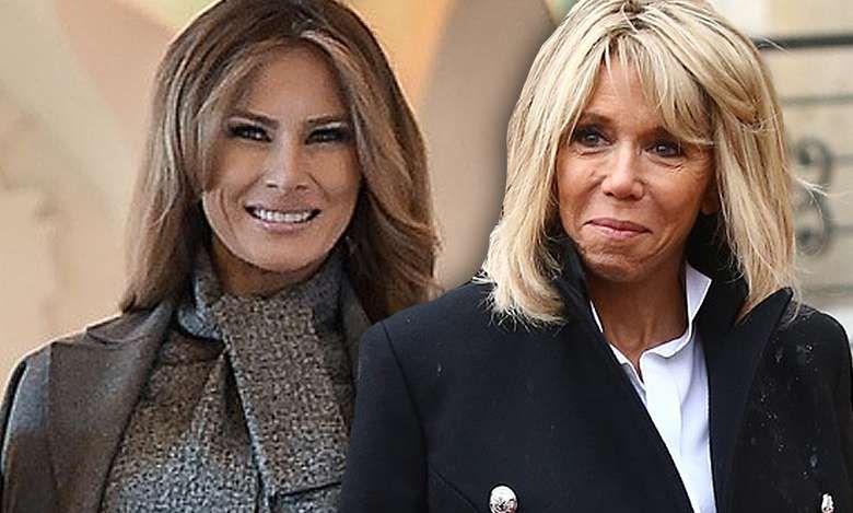 Brigitte Macron wystąpiła w trzech kreacjach jednego dnia. Wszystko po to, by przyćmić Melanię Trump!