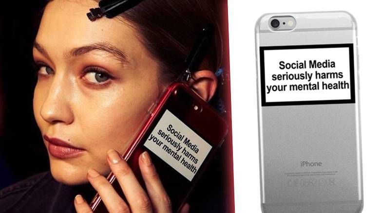 Gigi Hadid z obudową na telefon Urban Sophistication