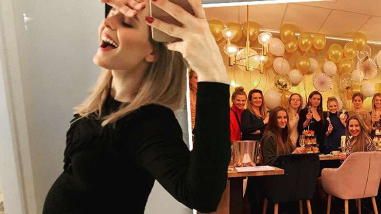 Olga Kalicka baby shower