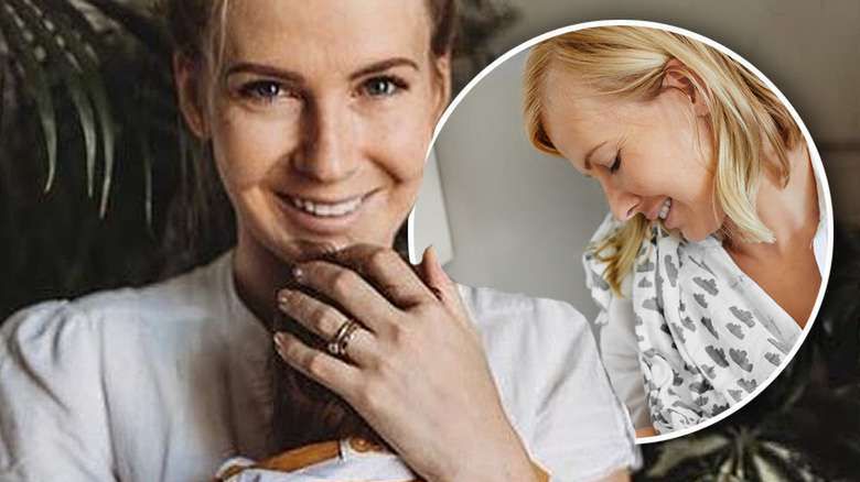 Edyta Pazura karmi piersią