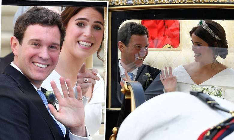 Księżniczka Eugenia i Jack Brooksbank przejechali przez Windsor spektakularnym powozem! Pierwszy królewski pochód mają już za sobą [WIDEO]