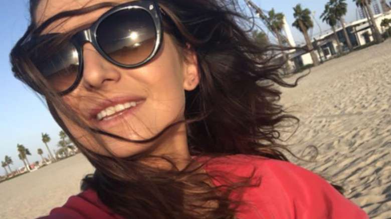 Anna Lewandowska w blond włosach