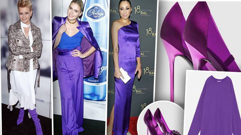 Fioletowe stylizacje gwiazd