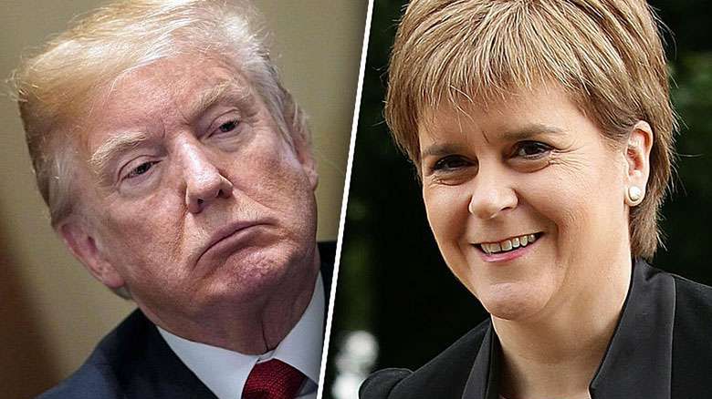 Nicola Sturgeon i Donald Trump
