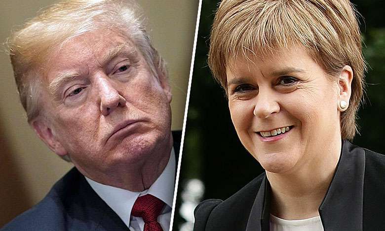 Nicola Sturgeon i Donald Trump