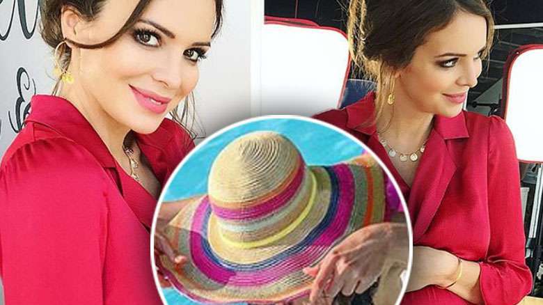 Ania Wendzikowska w ciąży na dmuchanym jednorożcu