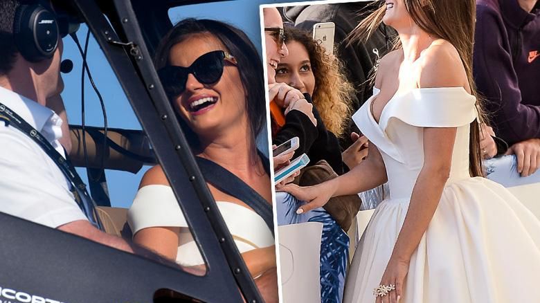 Natalia Janoszek przyleciała helikopterem na czerwony dywan w Cannes 2018